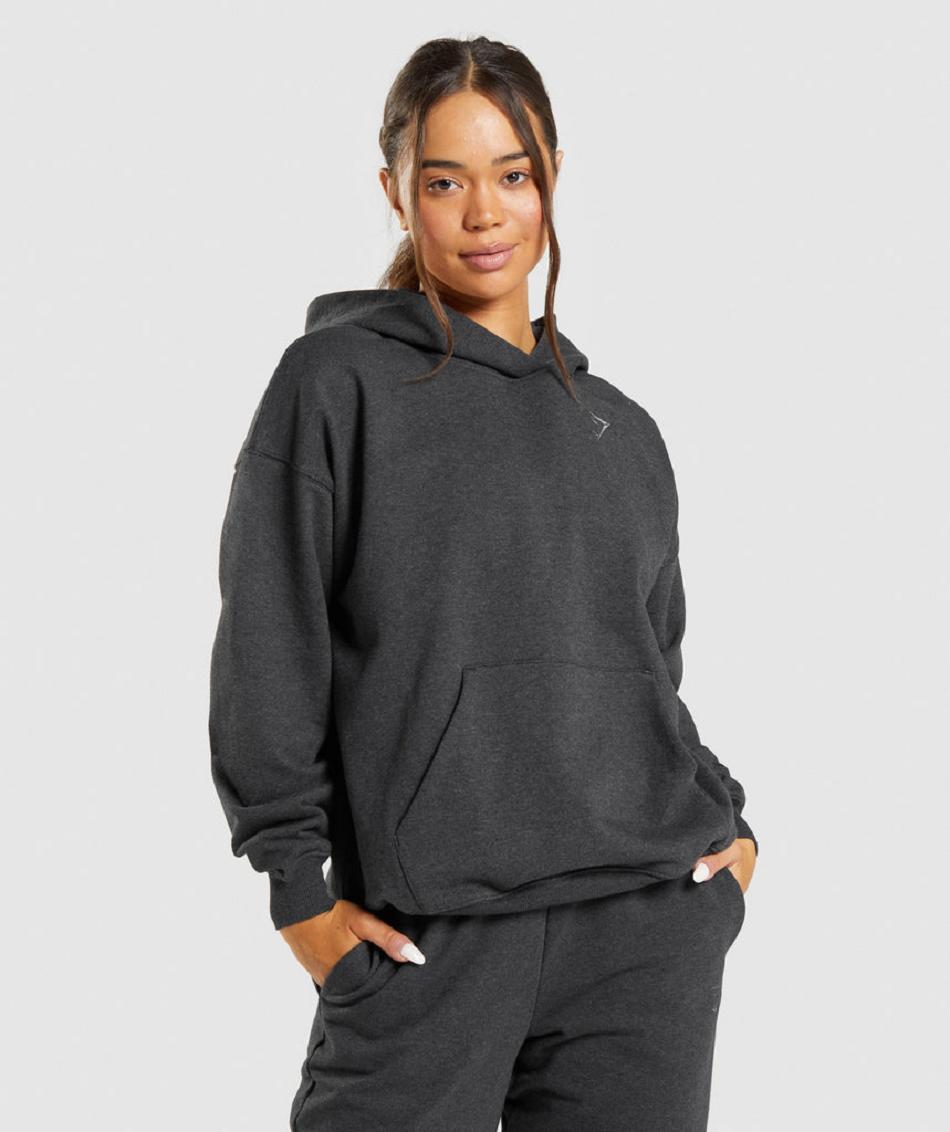 Sudadera Con Capucha Gymshark Rest Day Sweats Mujer Negras | CO 2021TCE